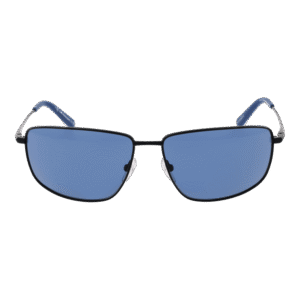 BMW Motorsport Sonnenbrille BS0027 6202M – Frontansicht mit Metall Rahmen und Blau Gläsern