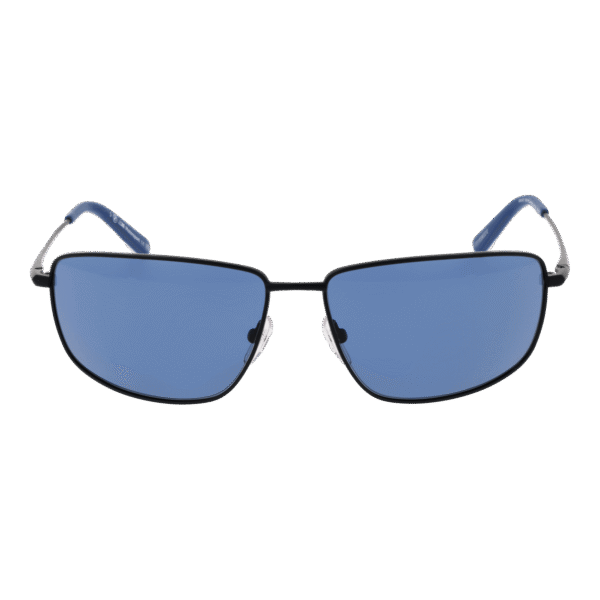 BMW Motorsport Sonnenbrille BS0027 6202M – Frontansicht mit Metall Rahmen und Blau Gläsern