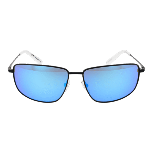 BMW Motorsport Sonnenbrille BS0027 6202X – Frontansicht mit Metall Rahmen und Rot Gläsern