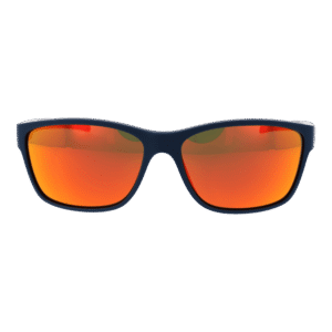 BMW Motorsport Sonnenbrille BS0036 6091U – Frontansicht mit Kunststoff Rahmen und Orange Gläsern