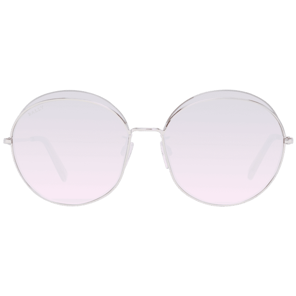 Bally Sonnenbrille BY0077-D 6028U – Frontansicht mit Metall Rahmen und Braun Gläsern