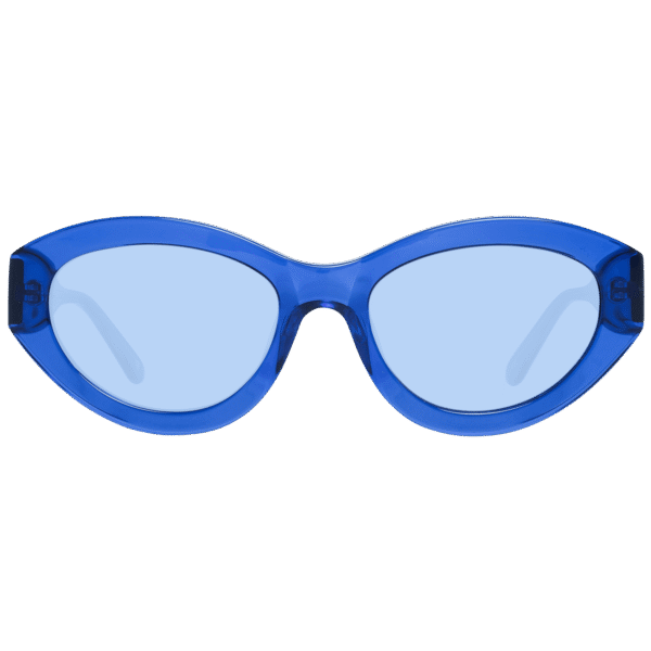 Benetton Sonnenbrille BE5050 53696 – Frontansicht mit Kunststoff Rahmen und Blau Gläsern