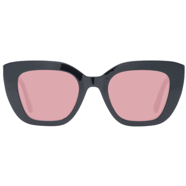 Benetton Sonnenbrille BE5061 50001 – Frontansicht mit Azetat Rahmen und Burgunder Gläsern