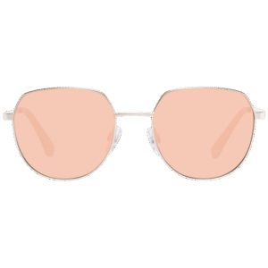 Benetton Sonnenbrille BE7029 51402 – Frontansicht mit Edelstahl Rahmen und Orange Gläsern