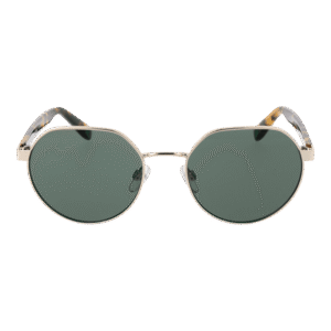 Benetton Sonnenbrille BE7042 53402 – Frontansicht mit Metall Rahmen und Grün Gläsern