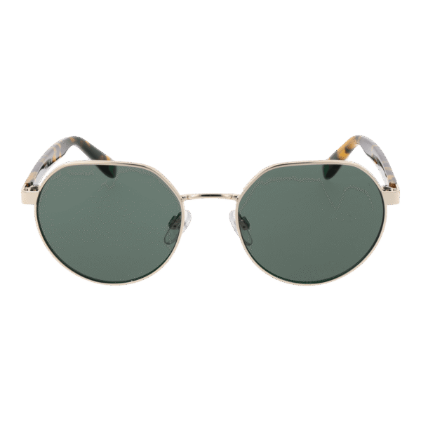 Benetton Sonnenbrille BE7042 53402 – Frontansicht mit Metall Rahmen und Grün Gläsern