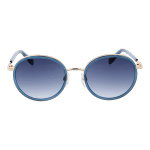 Benetton Sonnenbrille BE7048 52285 – Frontansicht mit Metall Rahmen und Blau Gläsern