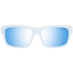 Bolle Sonnenbrille 12183 Jude 57 – Frontansicht mit Kunststoff Rahmen und Blau Gläsern