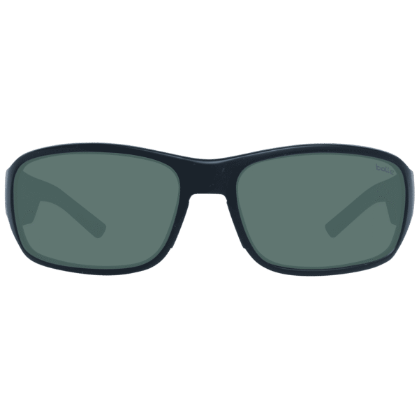 Bolle Sonnenbrille 12379 Heron 55 – Frontansicht mit Kunststoff Rahmen und Grau Gläsern