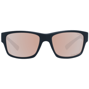 Bolle Sonnenbrille 12569 Holman 58 – Frontansicht mit Kunststoff Rahmen und Braun Gläsern