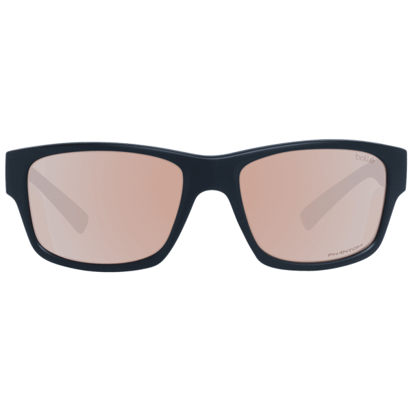 Bolle Sonnenbrille 12569 Holman 58 – Frontansicht mit Kunststoff Rahmen und Braun Gläsern