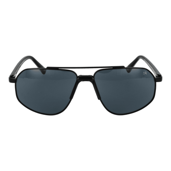Botaniq Sonnenbrille BIS-7016 59004 – Frontansicht mit Edelstahl Rahmen und Grau Gläsern