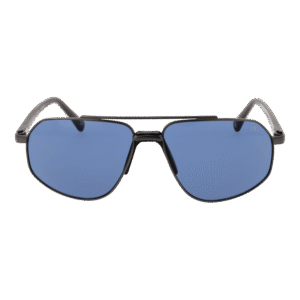 Botaniq Sonnenbrille BIS-7016 59005 – Frontansicht mit Edelstahl Rahmen und Blau Gläsern