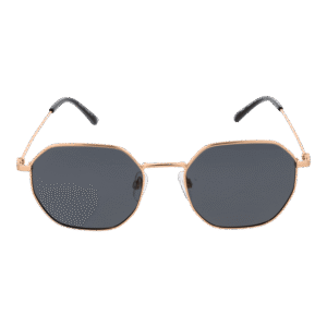 Bulget Sonnenbrille BG3318M 5304AP – Frontansicht mit Metall Rahmen und Grau Gläsern