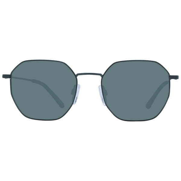 Bulget Sonnenbrille BG3318M 5312AP – Frontansicht mit Metall Rahmen und Grün Gläsern