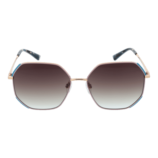 Bulget Sonnenbrille BG3325 5805A – Frontansicht mit Metall Rahmen und Braun Gläsern