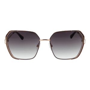 Bulget Sonnenbrille BG3328 5901A – Frontansicht mit Metall Rahmen und Grau Gläsern