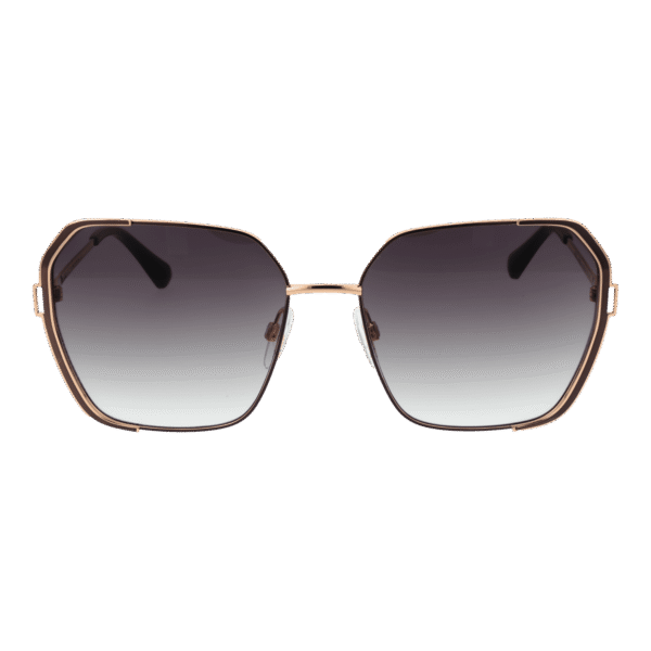 Bulget Sonnenbrille BG3328 5901A – Frontansicht mit Metall Rahmen und Grau Gläsern