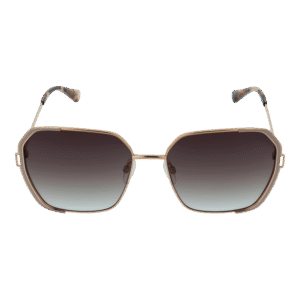 Bulget Sonnenbrille BG3328 5901B – Frontansicht mit Metall Rahmen und Braun Gläsern
