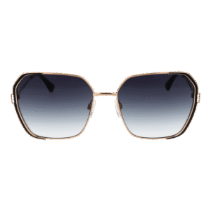 Bulget Sonnenbrille BG3328 5909A – Frontansicht mit Metall Rahmen und Blau Gläsern