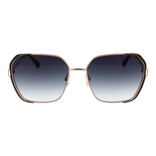 Bulget Sonnenbrille BG3328 5909A – Frontansicht mit Metall Rahmen und Blau Gläsern