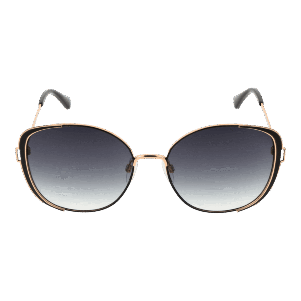 Bulget Sonnenbrille BG3329 5909A – Frontansicht mit Metall Rahmen und Grau Gläsern