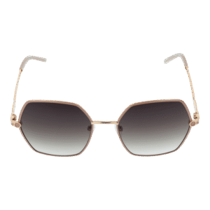 Bulget Sonnenbrille BG3339 5601A – Frontansicht mit Metall Rahmen und Braun Gläsern