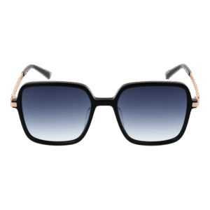 Bulget Sonnenbrille BG9204 57A02 – Frontansicht mit Azetat Rahmen und Blau Gläsern