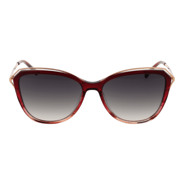 Bulget Sonnenbrille BG9207 55C01 – Frontansicht mit Azetat Rahmen und Grau Gläsern