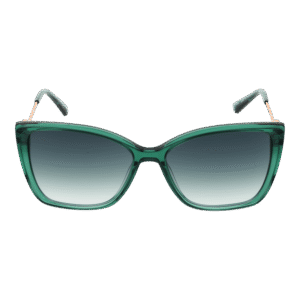 Bulget Sonnenbrille BG9220 56T01 – Frontansicht mit Azetat Rahmen und Grün Gläsern