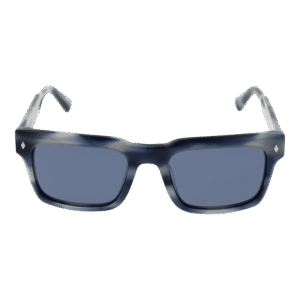 Bulget Sonnenbrille BG9225M 55E01P – Frontansicht mit Azetat Rahmen und Blau Gläsern