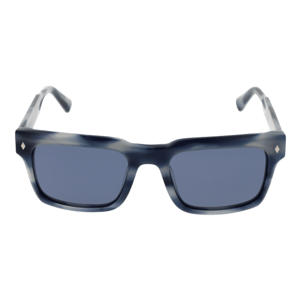 Bulget Sonnenbrille BG9225M 55E01P – Frontansicht mit Azetat Rahmen und Blau Gläsern