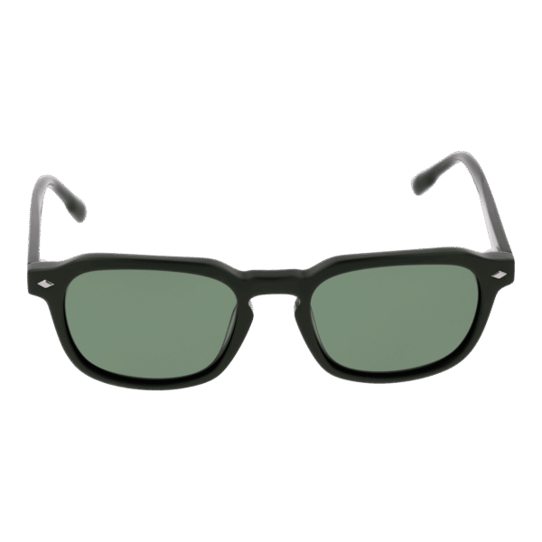 Bulget Sonnenbrille BG9229M 51D01P – Frontansicht mit Azetat Rahmen und Grün Gläsern