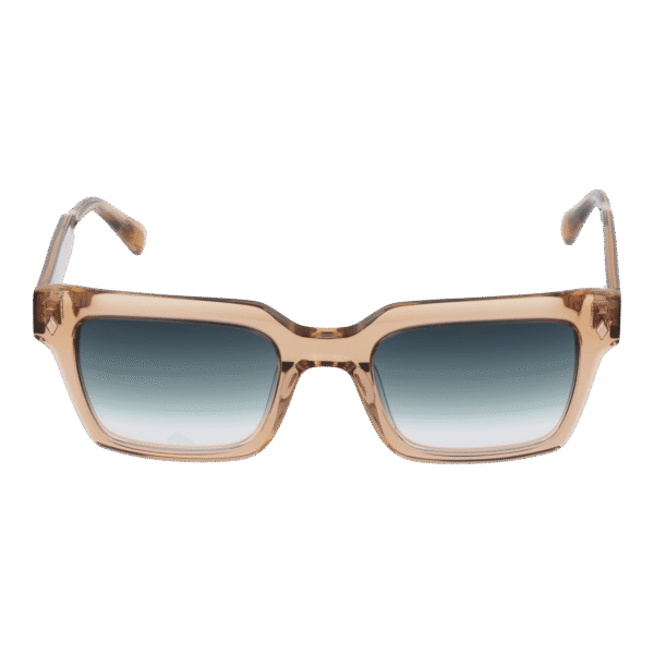 Bulget Sonnenbrille BG9231M 51H02 – Frontansicht mit Azetat Rahmen und Grün Gläsern