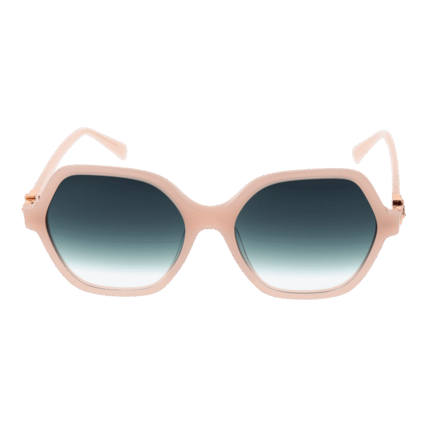 Bulget Sonnenbrille BG9234 55T01 – Frontansicht mit Azetat Rahmen und Grün Gläsern