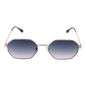 Bulget Sonnenbrille BGY3003 5505A – Frontansicht mit Metall Rahmen und Blau Gläsern