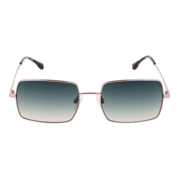 Bulget Sonnenbrille BGY3004 5505A – Frontansicht mit Metall Rahmen und Grün Gläsern