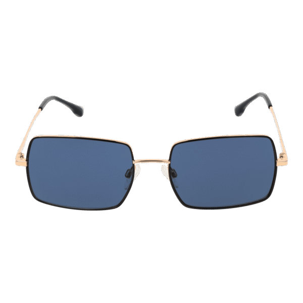 Bulget Sonnenbrille BGY3004 5509A – Frontansicht mit Metall Rahmen und Blau Gläsern