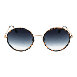 Bulget Sonnenbrille BGY3005 53G21 – Frontansicht mit Metall Rahmen und Blau Gläsern