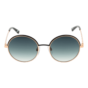 Bulget Sonnenbrille BGY3009 4912A – Frontansicht mit Metall Rahmen und Türkis Gläsern