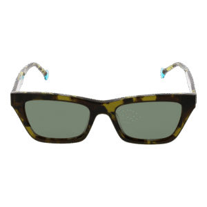 Bulget Sonnenbrille BGY9004 50G21P – Frontansicht mit Azetat Rahmen und Grün Gläsern