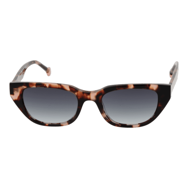 Bulget Sonnenbrille BGY9005 48G21 – Frontansicht mit Azetat Rahmen und Grau Gläsern