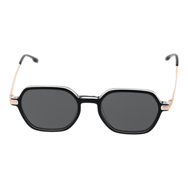 Bulget Sonnenbrille BGY9006 51H01 – Frontansicht mit Azetat Rahmen und Grau Gläsern