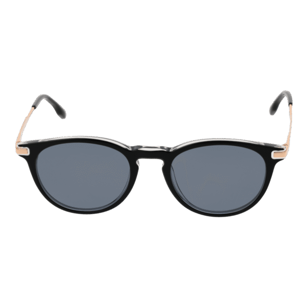 Bulget Sonnenbrille BGY9007 50H01P – Frontansicht mit Azetat Rahmen und Grau Gläsern