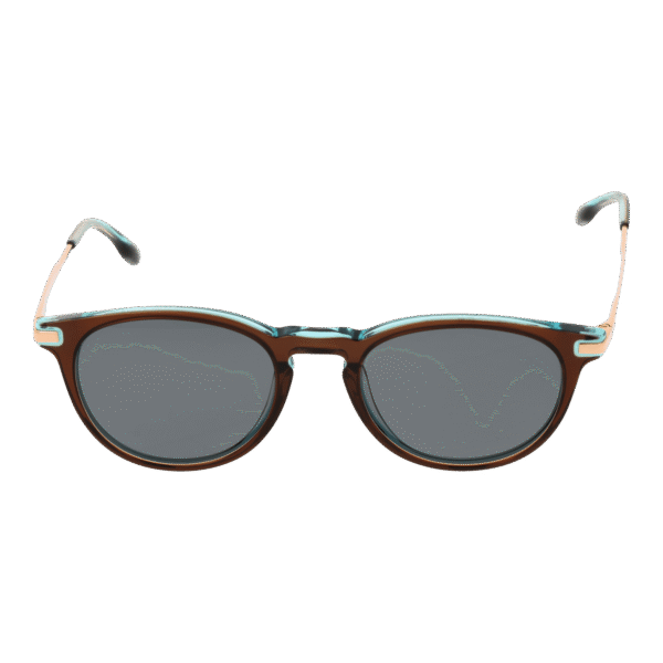 Bulget Sonnenbrille BGY9007 50H02P – Frontansicht mit Azetat Rahmen und Grau Gläsern