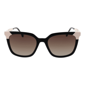 Carolina Herrera Sonnenbrille HER 0308/S 53807HA – Frontansicht mit Azetat Rahmen und Braun Gläsern