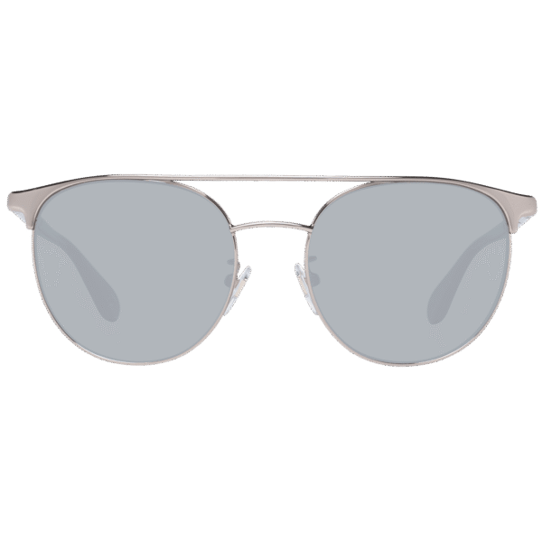 Carolina Herrera Sonnenbrille SHN051M 5408FE – Frontansicht mit Metall & Kunststoff Rahmen und Blau Gläsern