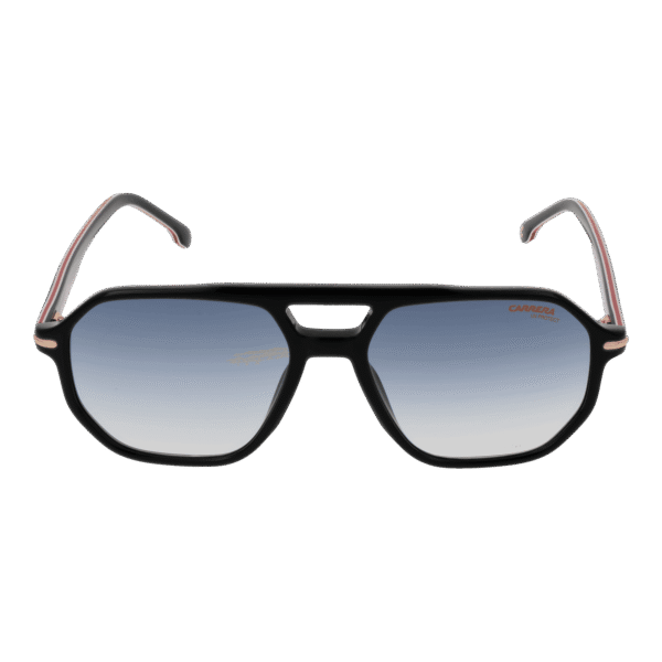 Carrera Sonnenbrille CARRERA 341/S 542M208 – Frontansicht mit Azetat Rahmen und Blau Gläsern