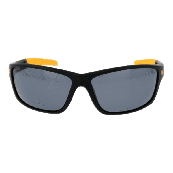 Caterpillar Sonnenbrille CTS-8020 66104P – Frontansicht mit Polycarbonat Rahmen und Grau Gläsern