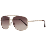 Guess Trapez Sonnenbrille GF0207 6032F in Gold – 45° Seitenansicht